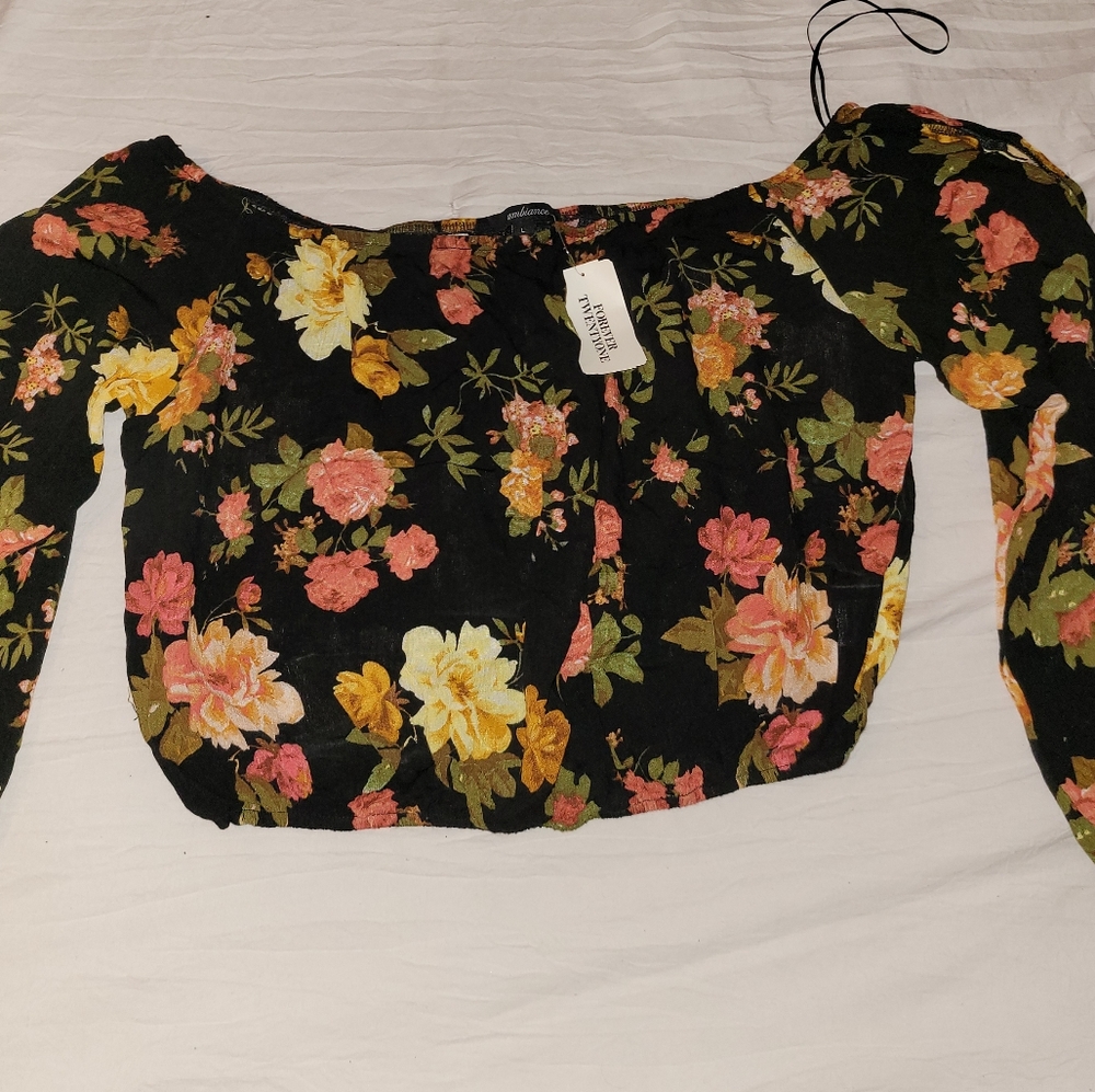 Off the shoulder crop top